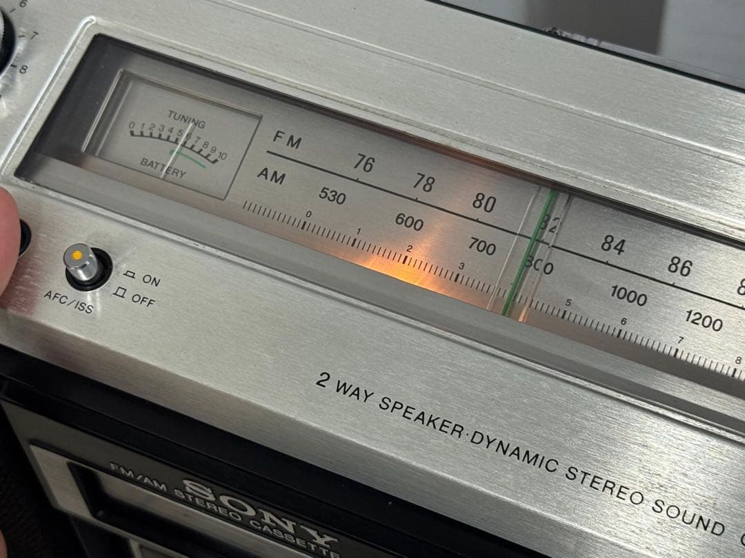 動作品｜SONY ラジカセ　CF-6600 昭和レトロ名機　ラジオ レア！