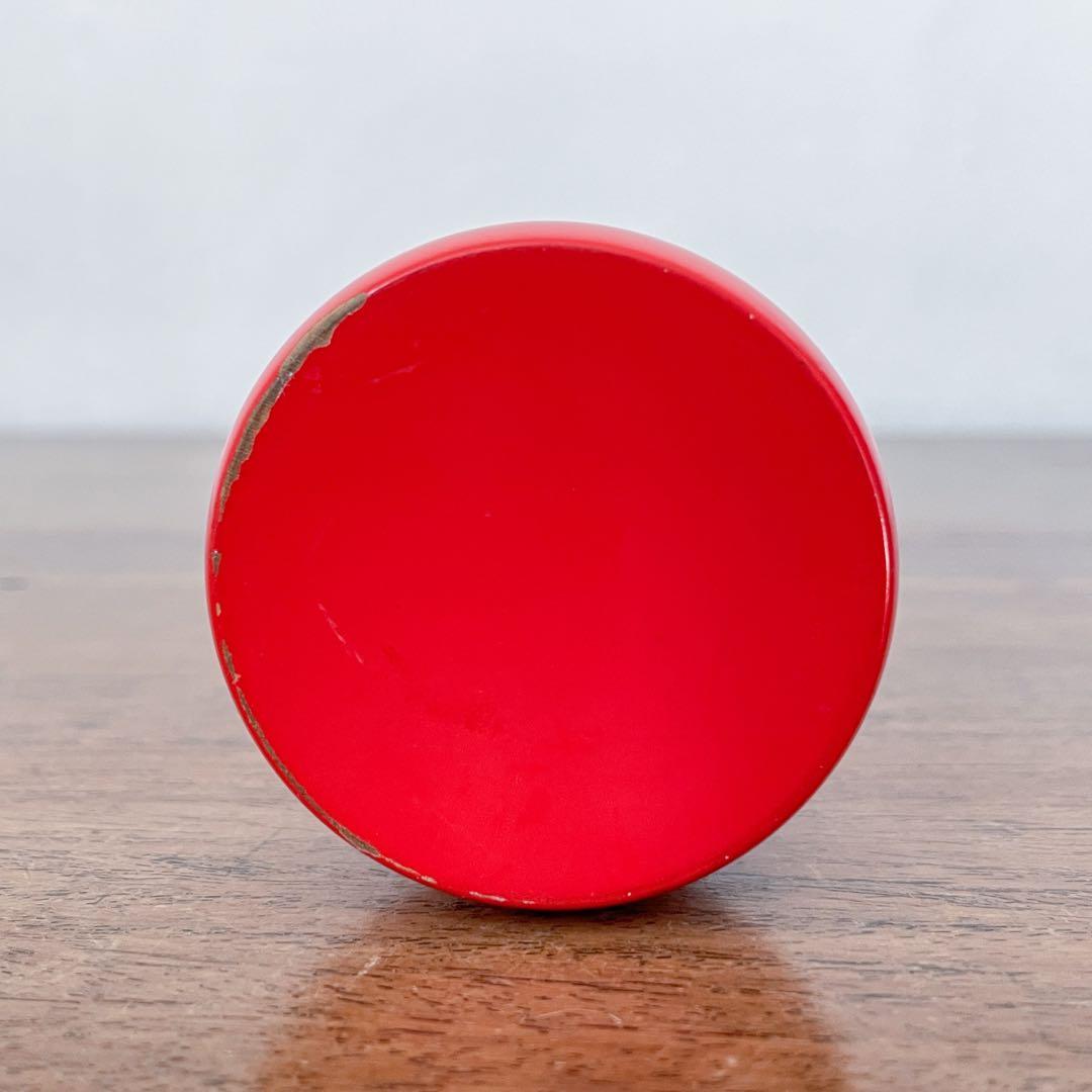 【ドイツ 赤いキャンドルスタンド】ミッドセンチュリー ヴィンテージ