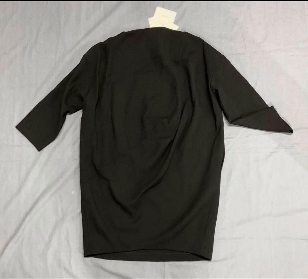 ENFOLD ブラック サークルコクーンドレス