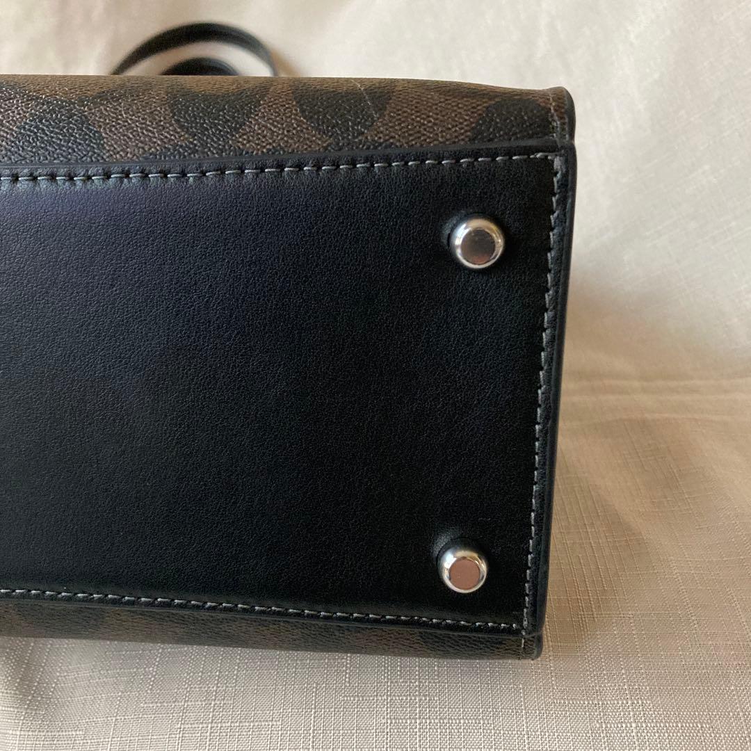 COACH ダークブラウン ビジネスバッグ