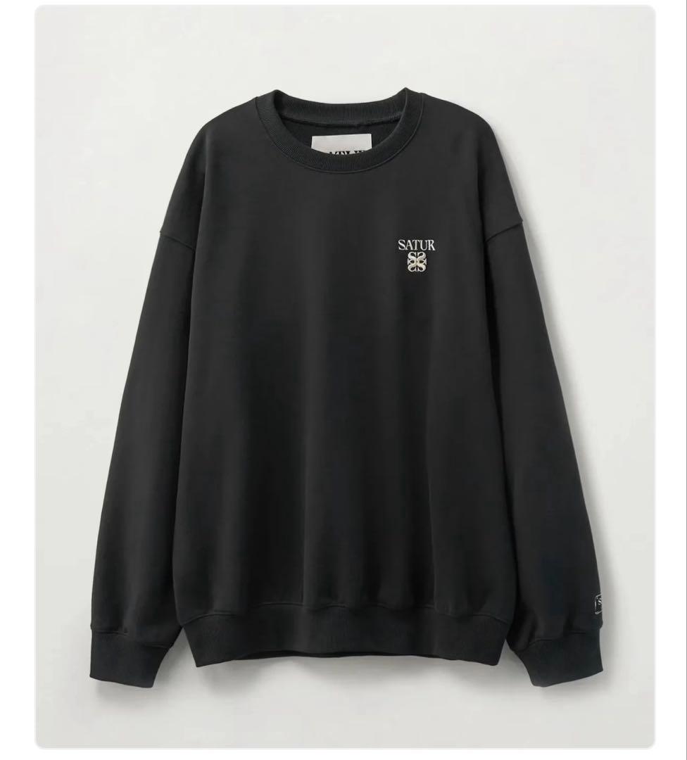 satur スウェット チャコールグレー