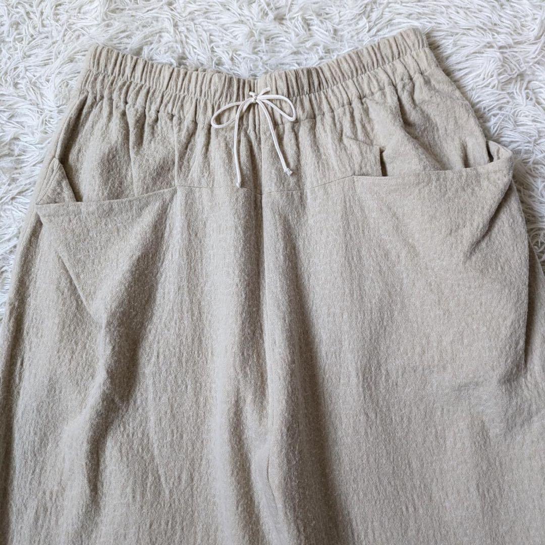 atelier naruse/アトリエナルセ　コットンウールツイルサルエルパンツ