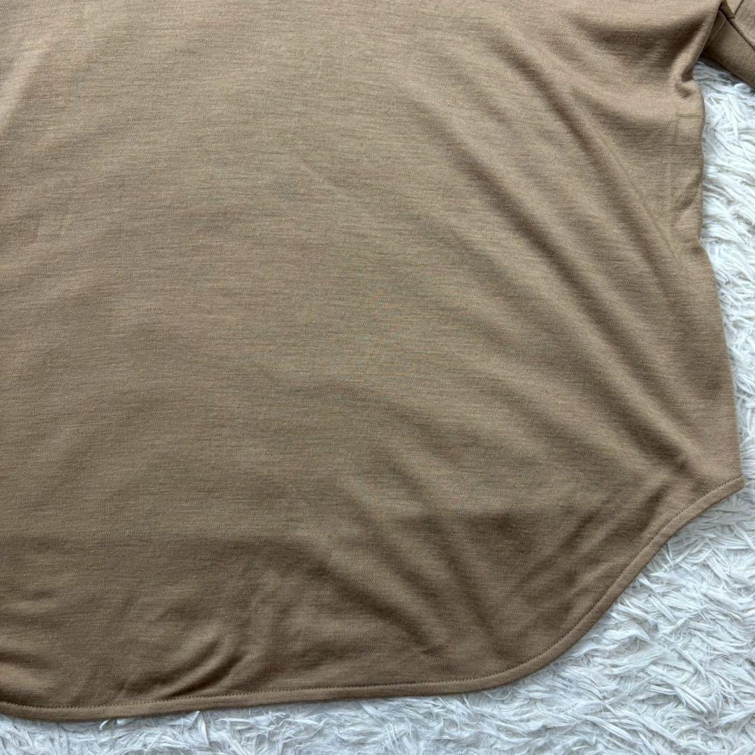 【美品】COGTHEBIGSMOKE ルーズハイネックトップ　茶色　22AW