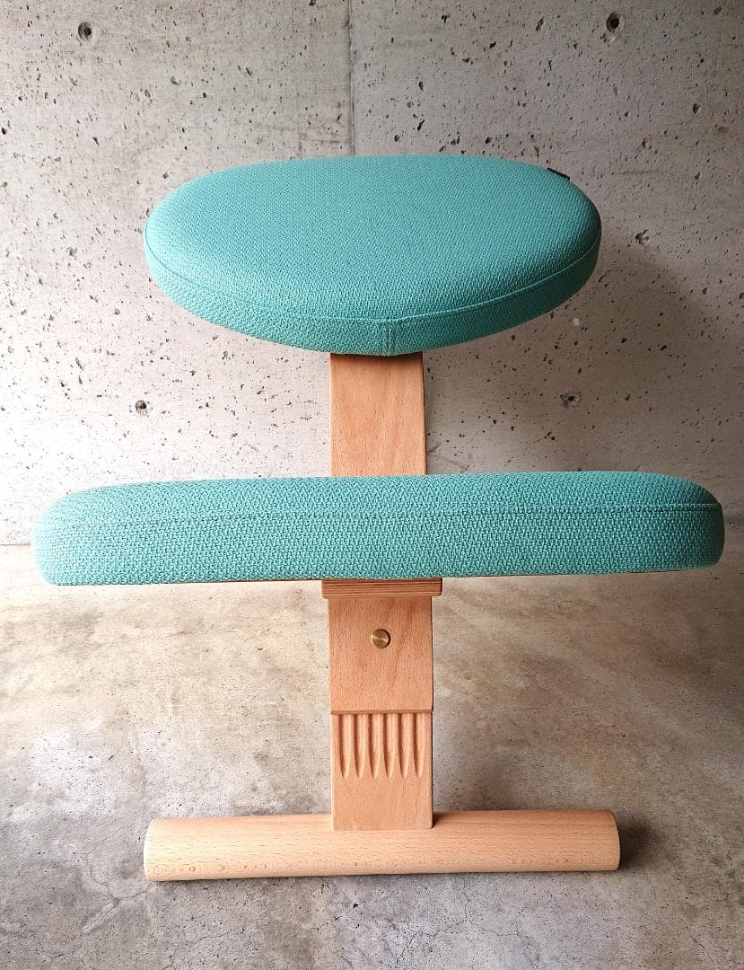 【美品】サカモトハウス バランスチェアイージー　ライトグリーン現行品