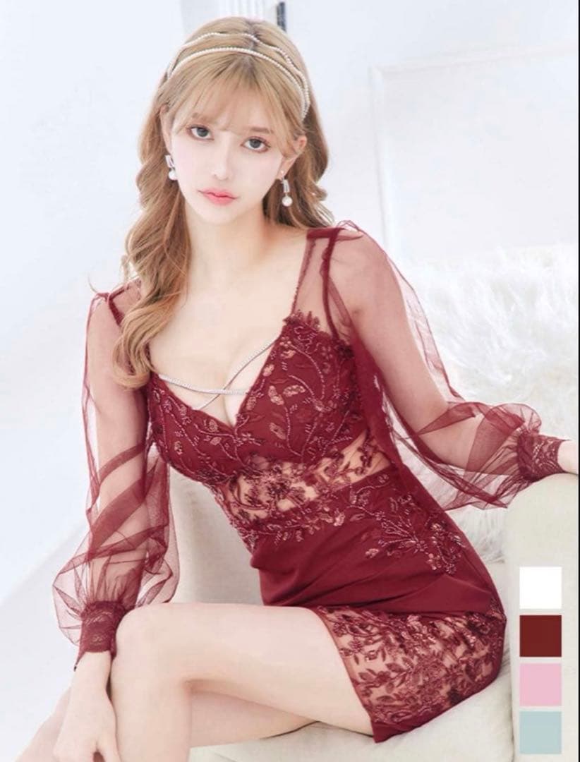 Jewels♡スパンコール刺繍ミニドレス