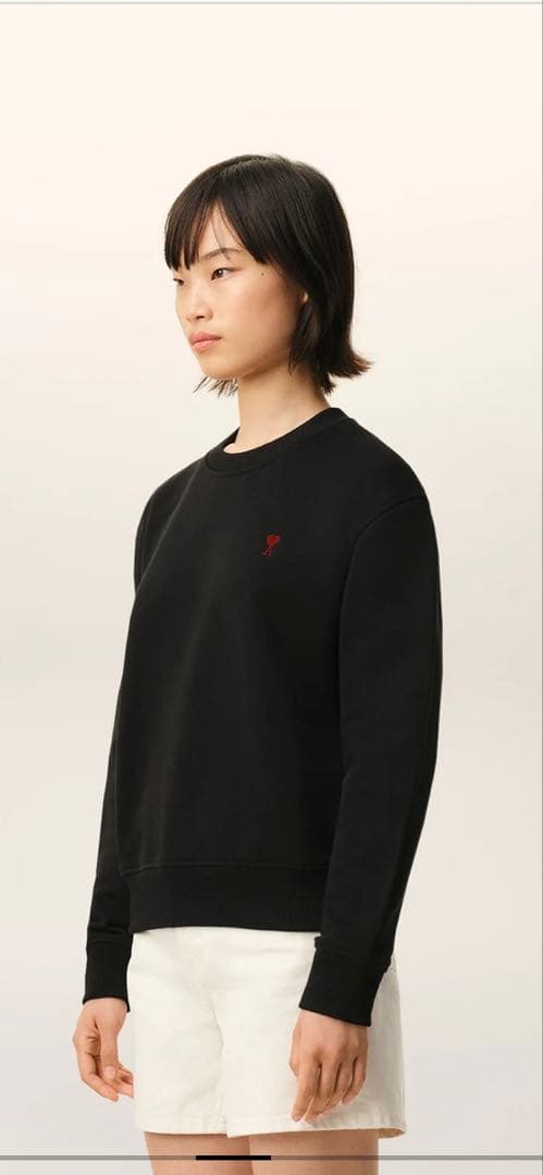 YYA_A　美品✨ami ブラック クルーネックスウェット