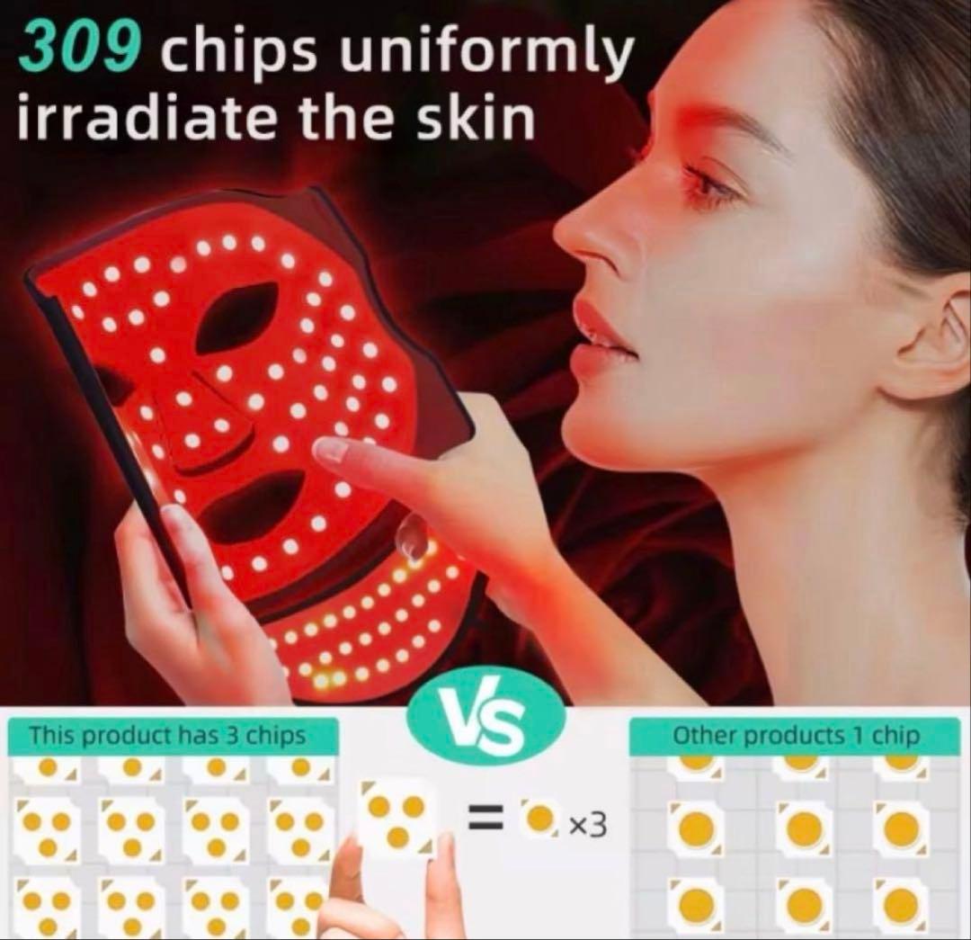 【7in1LEDライト】フェスマスク・ネックケアセット