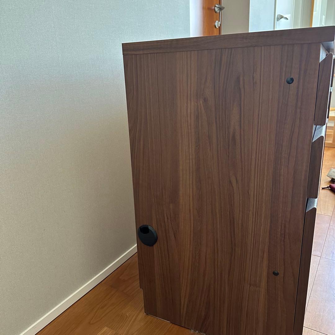 デスク 机 学習机 化粧台 ウォールナット色 IDC大塚家具