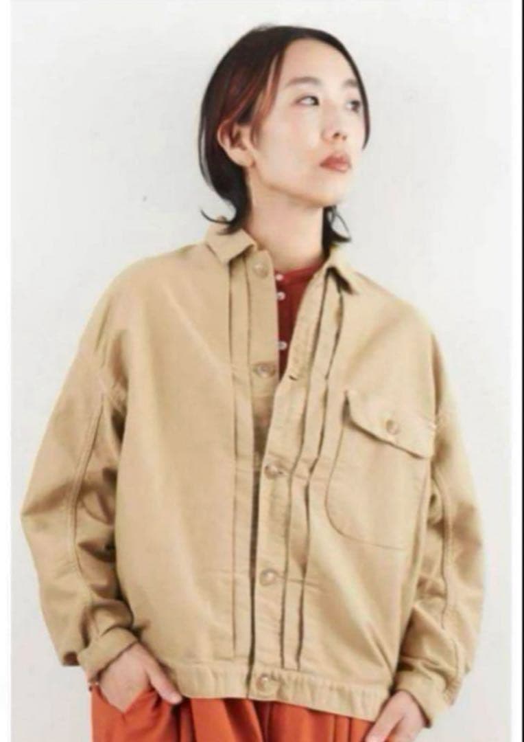 “ヴェリテクール”モールスキンＧジャン・ベージュ