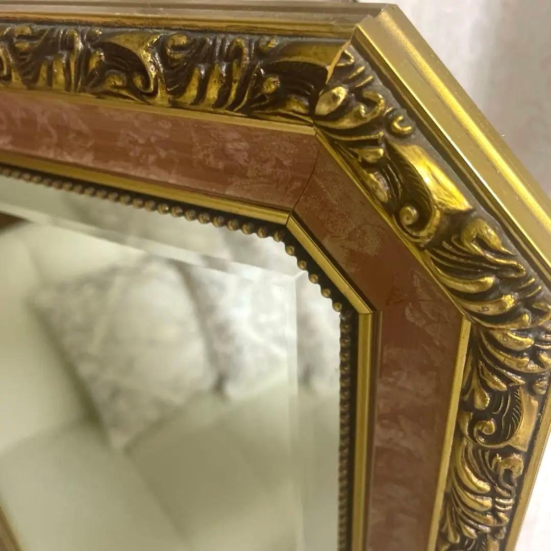 イタリア製　ウォールミラー　スタンドミラー　姿見　鏡　アンティーク