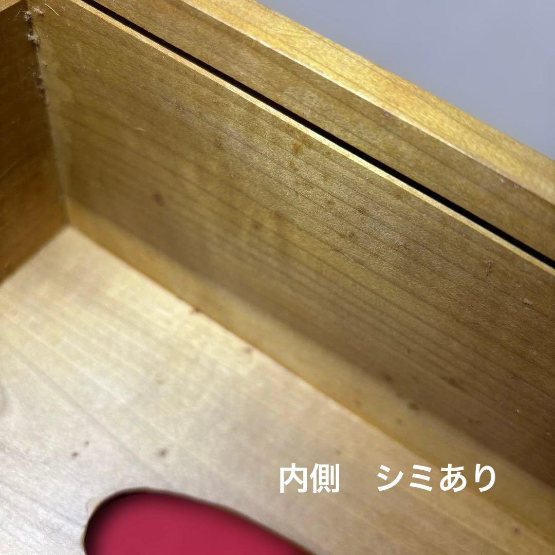 ②木彫り　BOXティッシュケース横　マーガレット