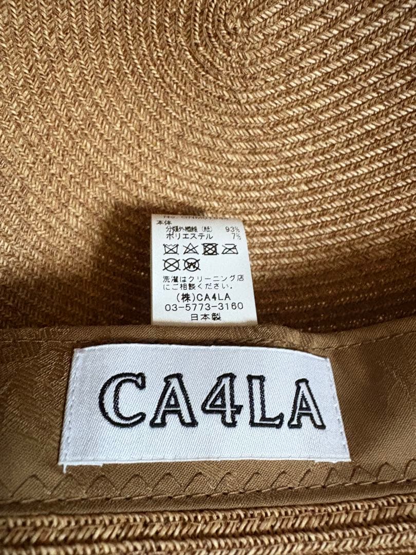 CA4LA カシラ　キャスケット　麦わら　MAY PB2