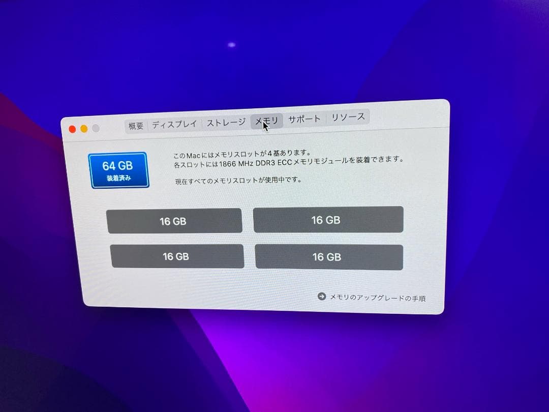 あ*ら様 Mac Pro(Late2013) 6-Core Xeon/64GB/