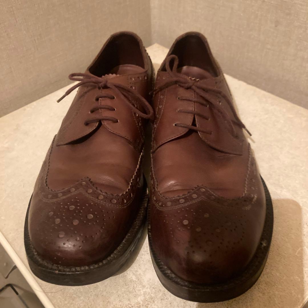 MIUMIU ウィングチップ レザーシューズ 短靴