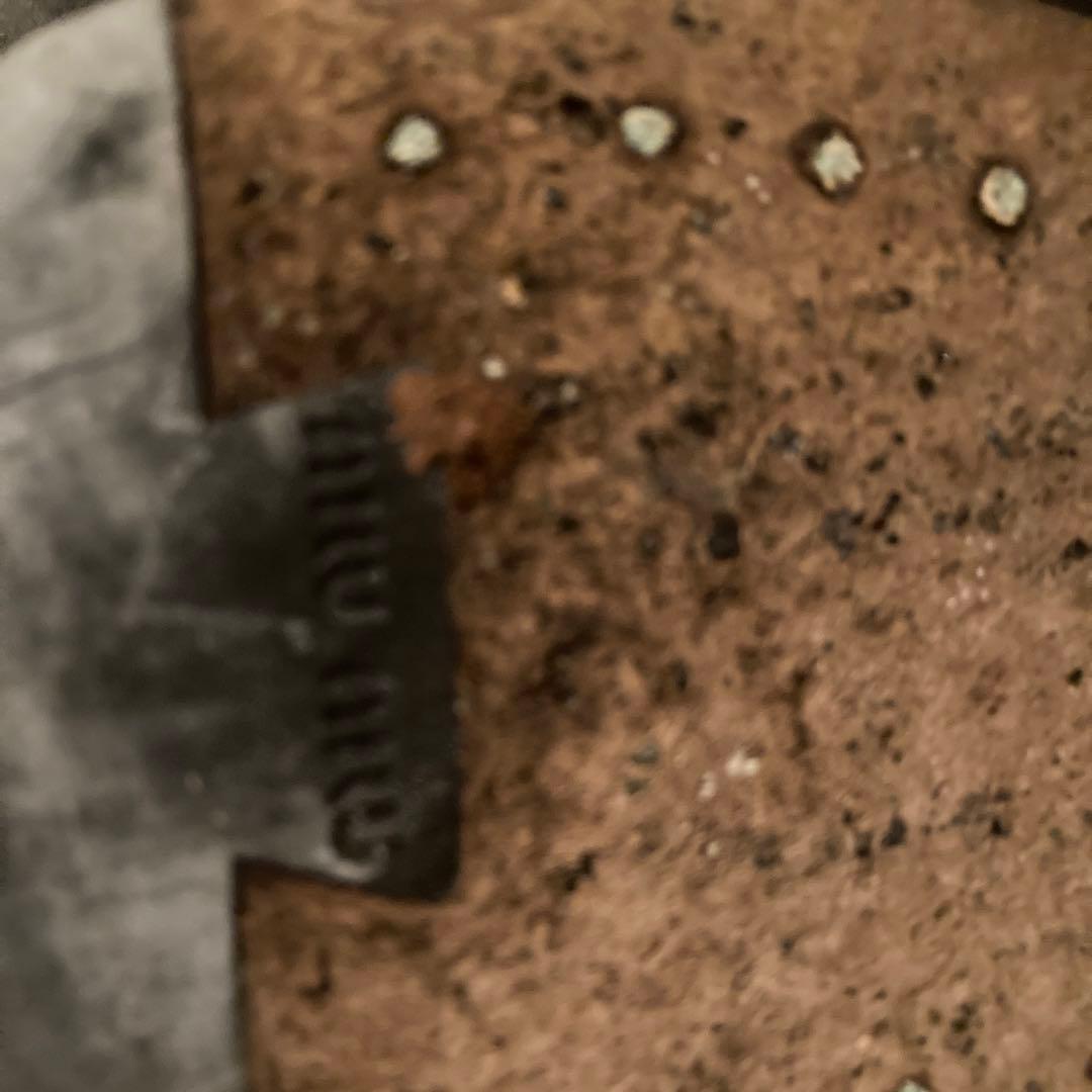 MIUMIU ウィングチップ レザーシューズ 短靴