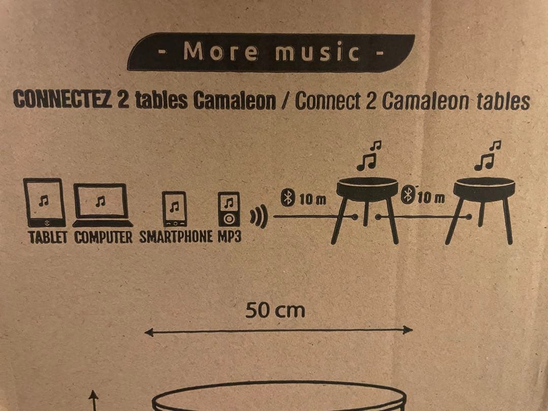 Bluetoothテーブル スピーカー インテリア ブルートゥース