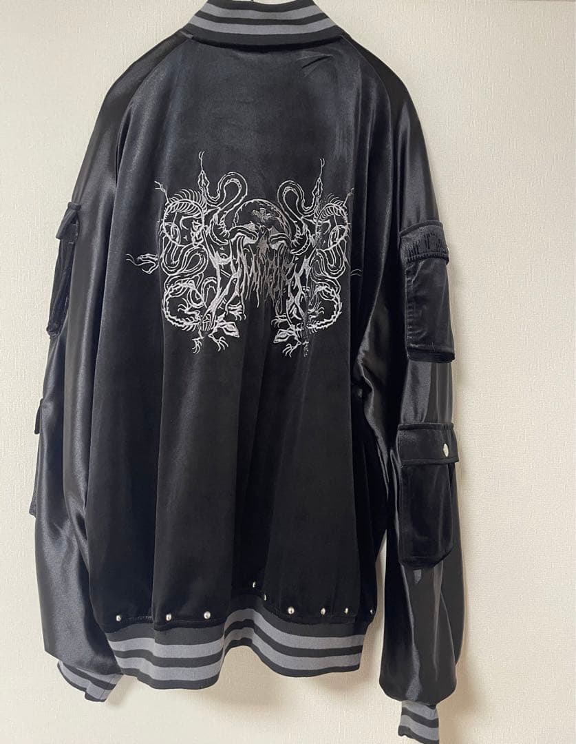 【最終値下げ】DimMoireディムモアールMessyBonesベロアスカジャン