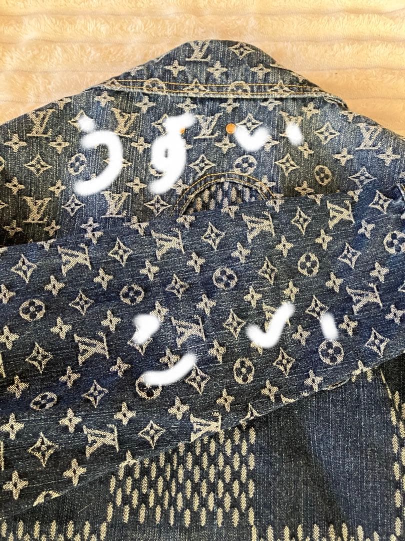 金*狼様 デニムブルゾン　マルチ柄