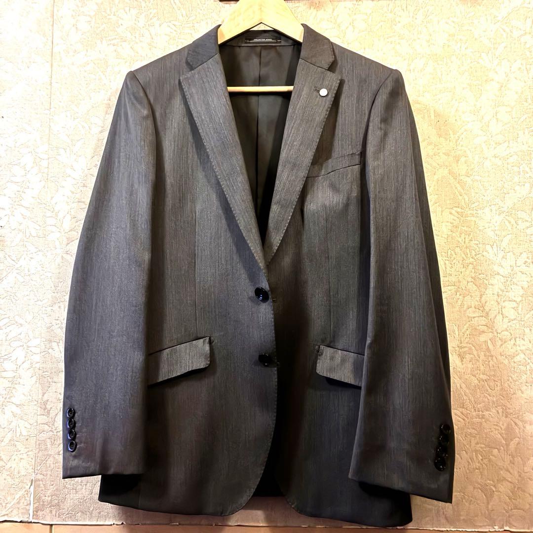 【ほぼ新品】P.S.F.A メンズスーツ ダークグレー(暗灰色) Y6 3ピース