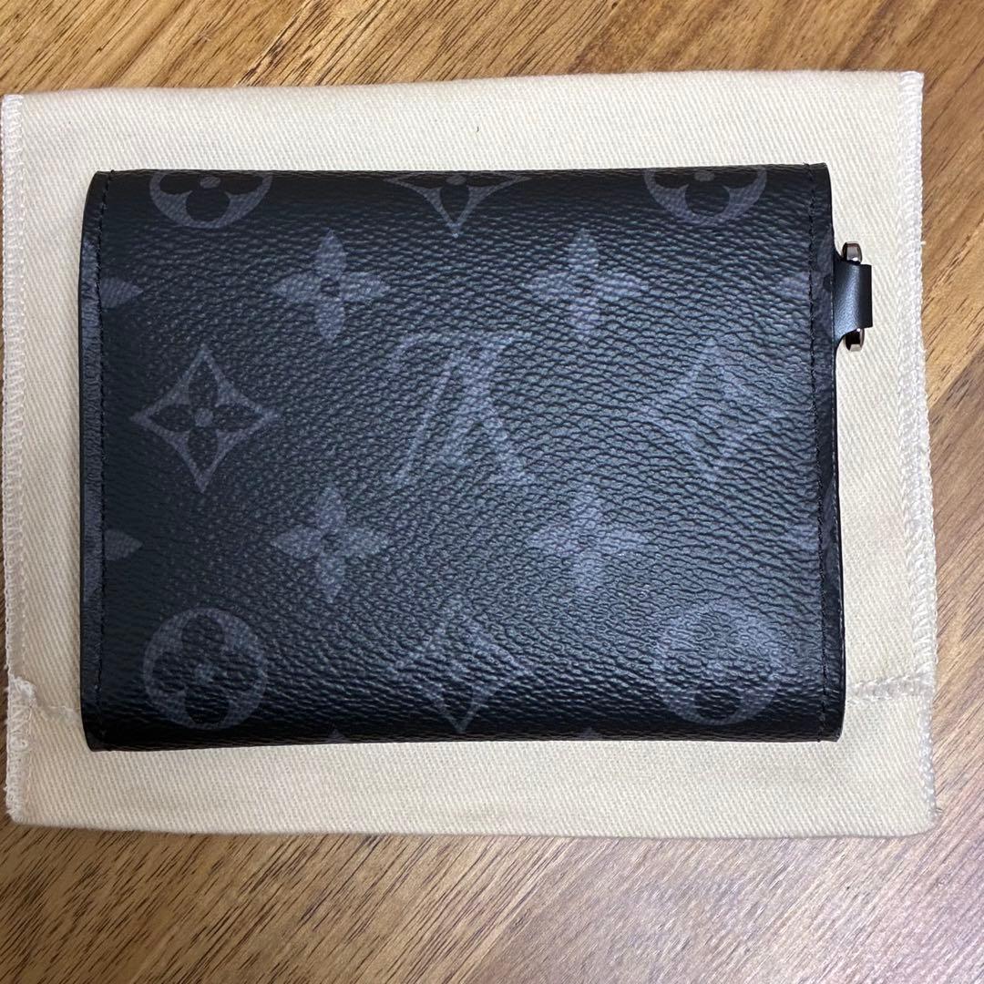 未使用品 ルイ・ヴィトン モノグラム・エクリプス チェーンコンパクトウォレット