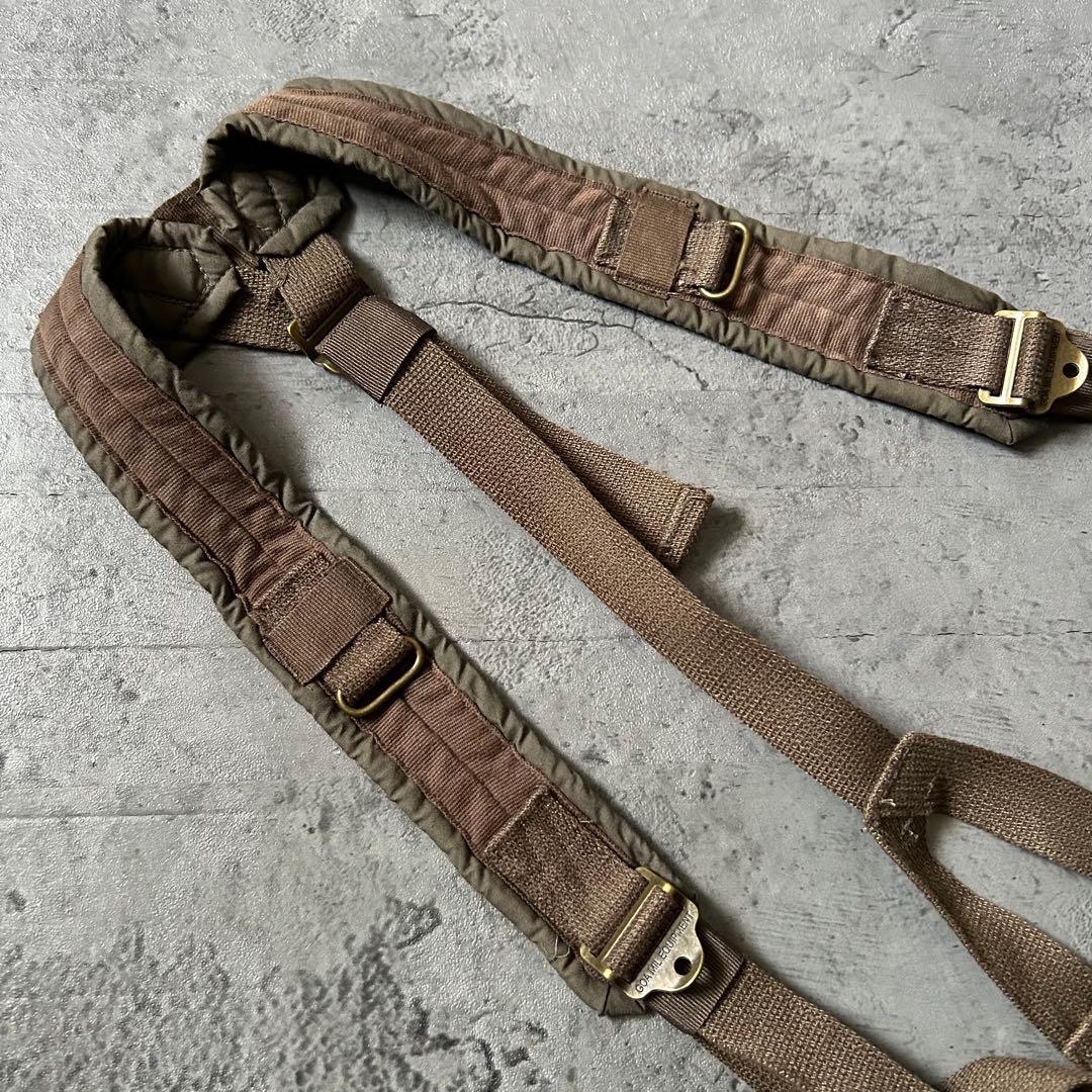 00s Y2K GOA ゴア 迷彩 パラシュートパンツ カーゴ サスペンダー