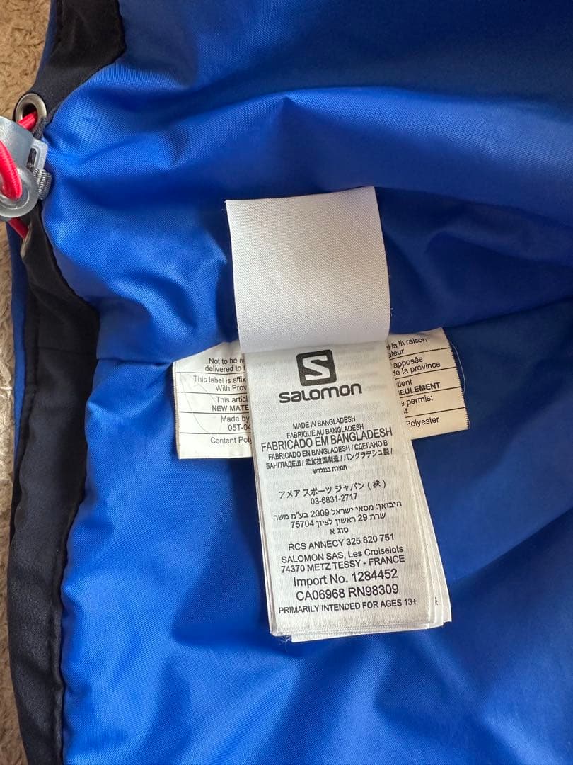 Salomon スキーウェア 青/黒 サイズM