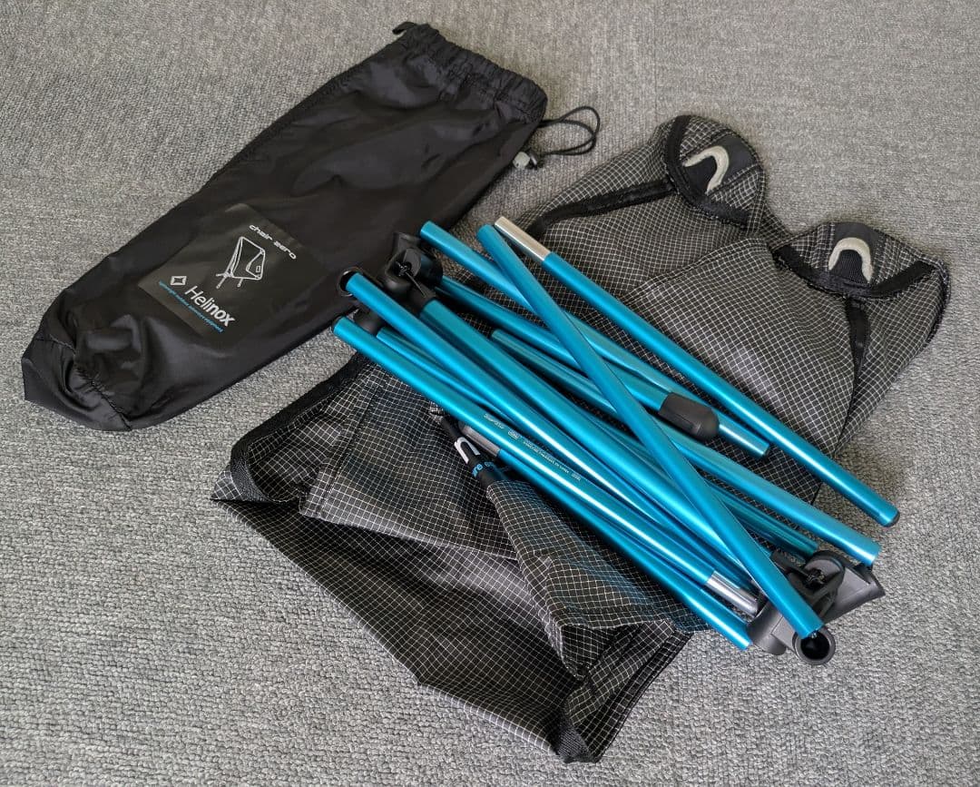 超絶軽い♪Helinox ヘリノックス チェアゼロ　ブラック　（未使用に近い）