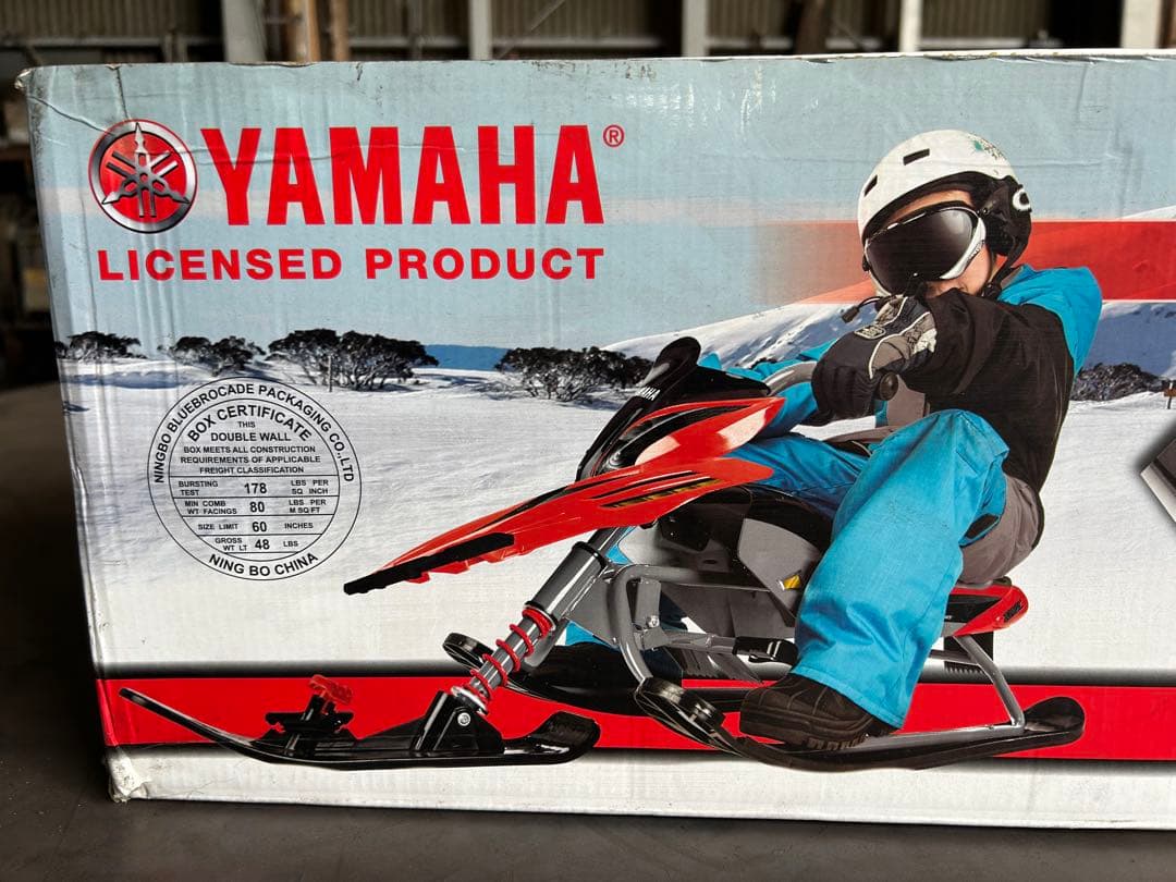 R*T様 YAMAHA 子供スノーバイク風そり 許容荷重40kg