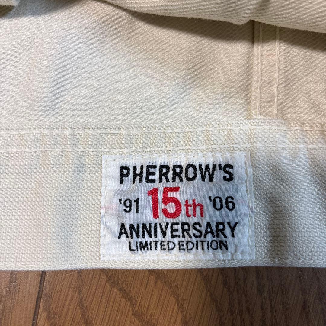 PHERROWS フェローズ 15周年記念モデルピケホワイトデニムジャケット38