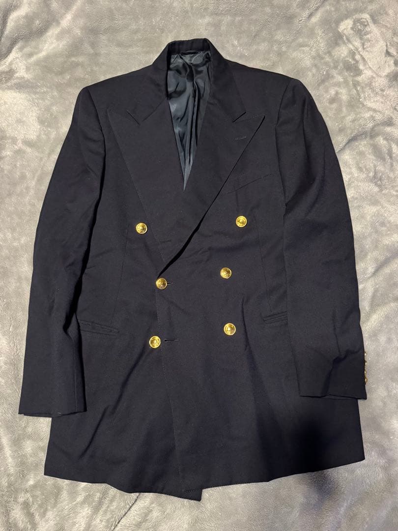 ラルフローレン ネイビーブレザー 紺ブレ ダブル usa製