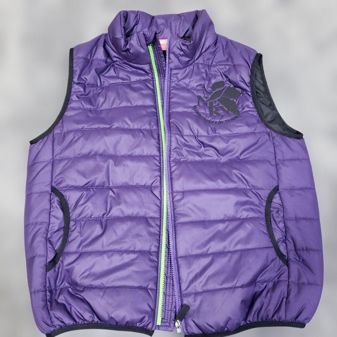 エヴァンゲリオン　EVA Racing 紫 キルティングベスト　日本製