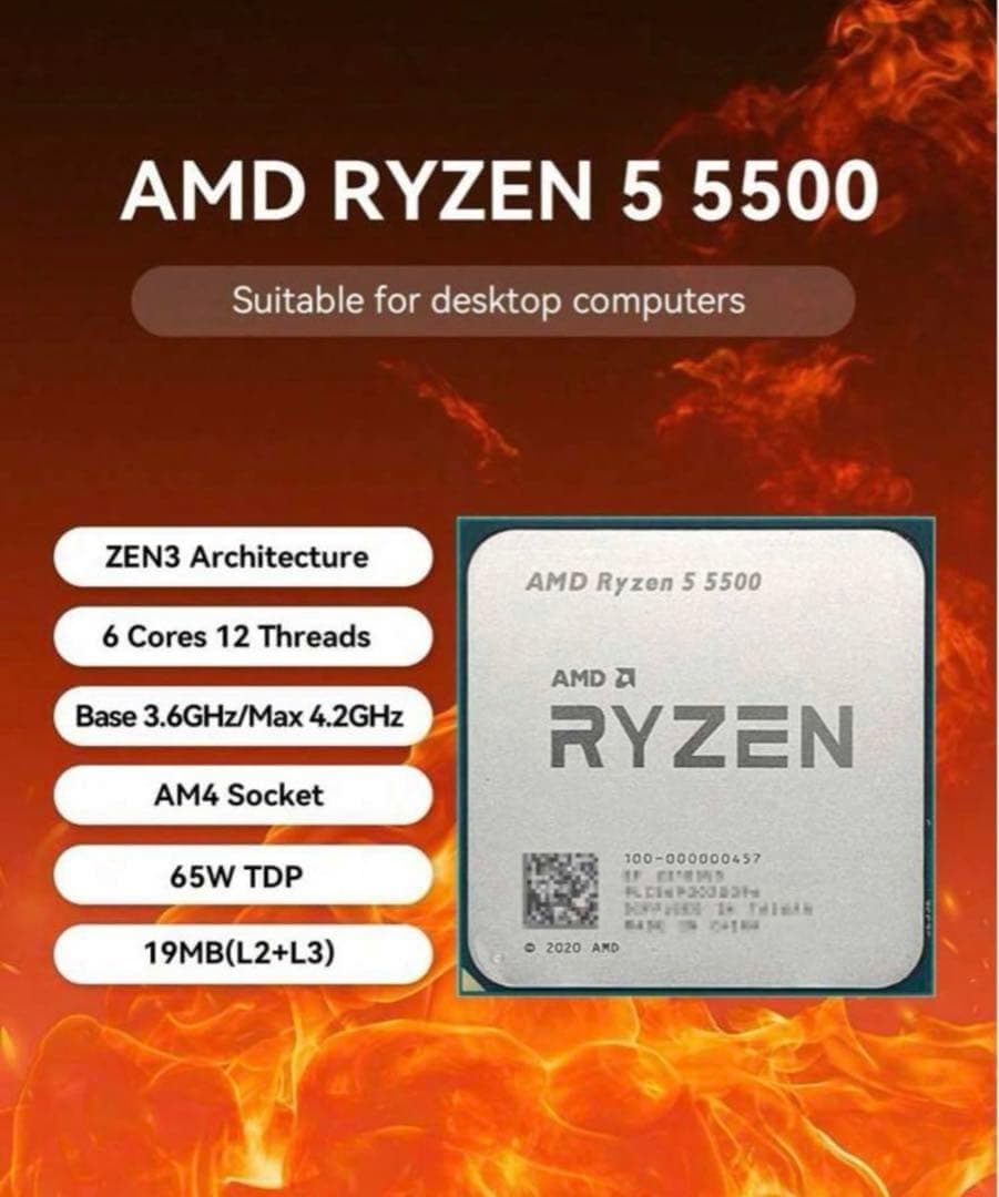 [新品未使用] AMD Ryzen 5 5500 CPU