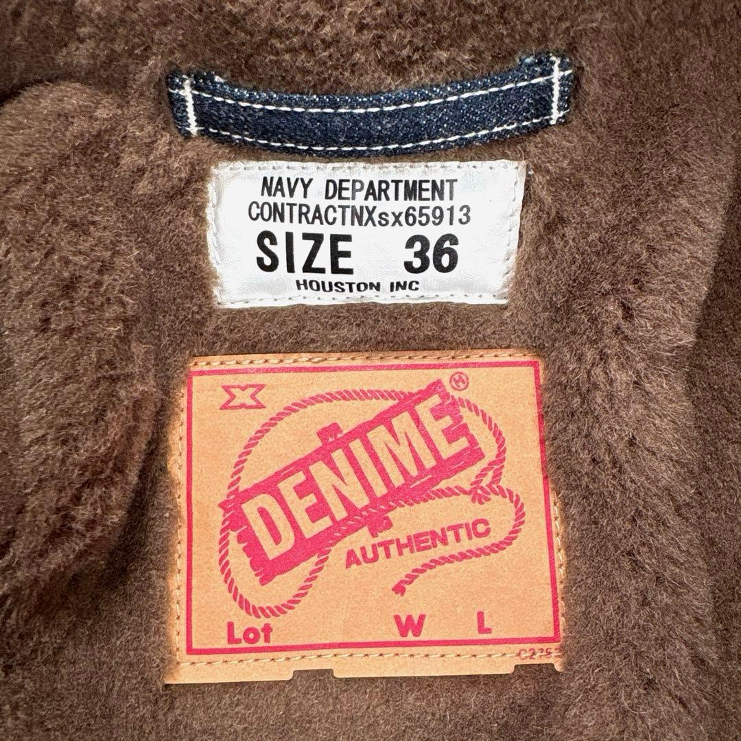 ✨希少・DENIME別注✨ヒューストン　フレンチデッキジャケット　ボア　アルパカ