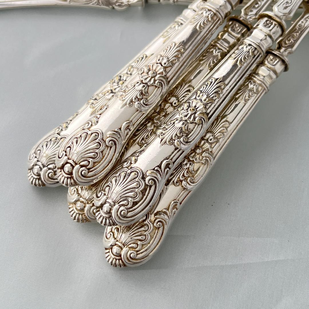 【John Gough】 キングスパターンのナイフ/フォーク 豪奢！！