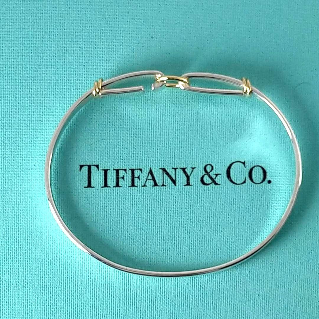 ★SALE★【ティファニー】フック　サークル　コンビ　バングル　2420