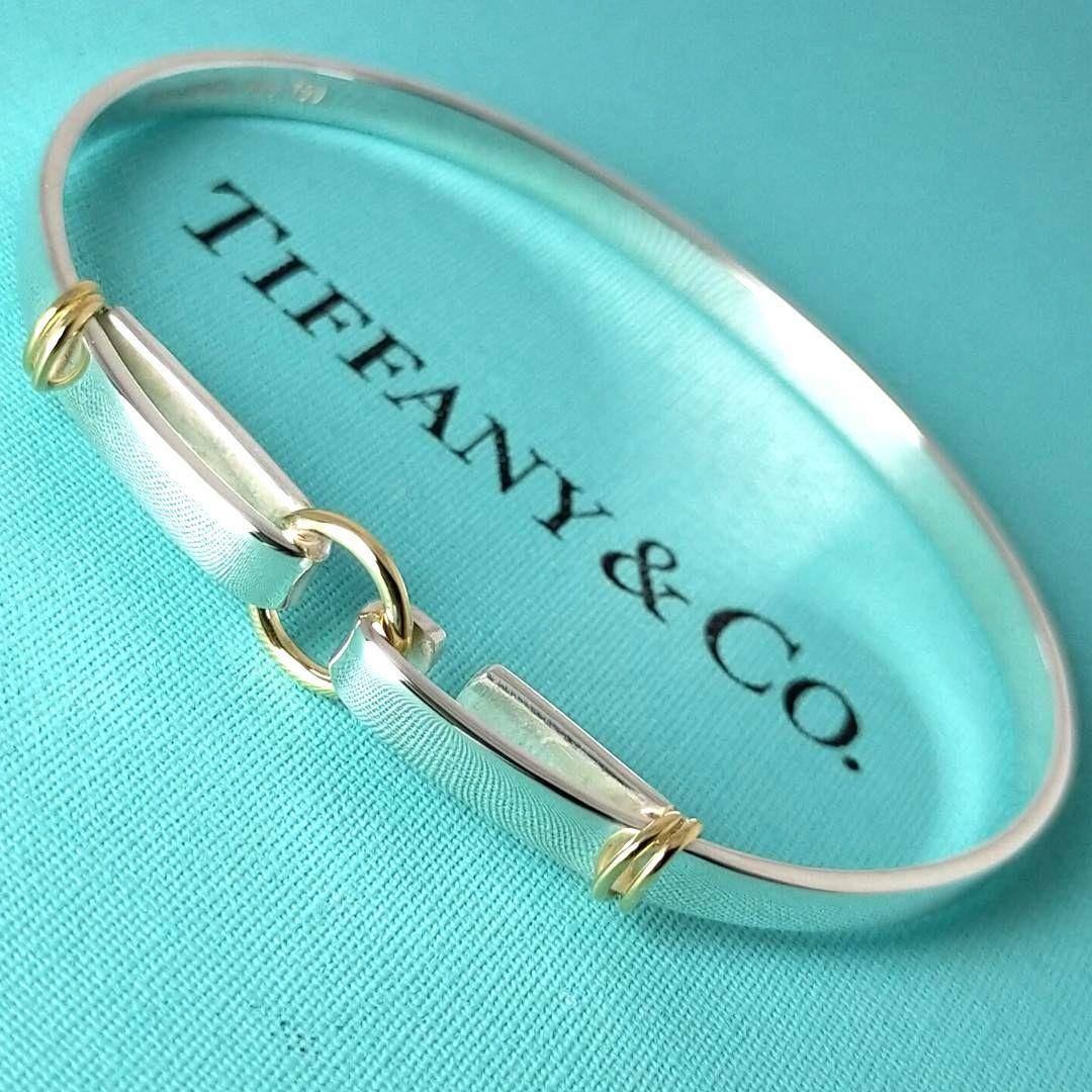 ★SALE★【ティファニー】フック　サークル　コンビ　バングル　2420