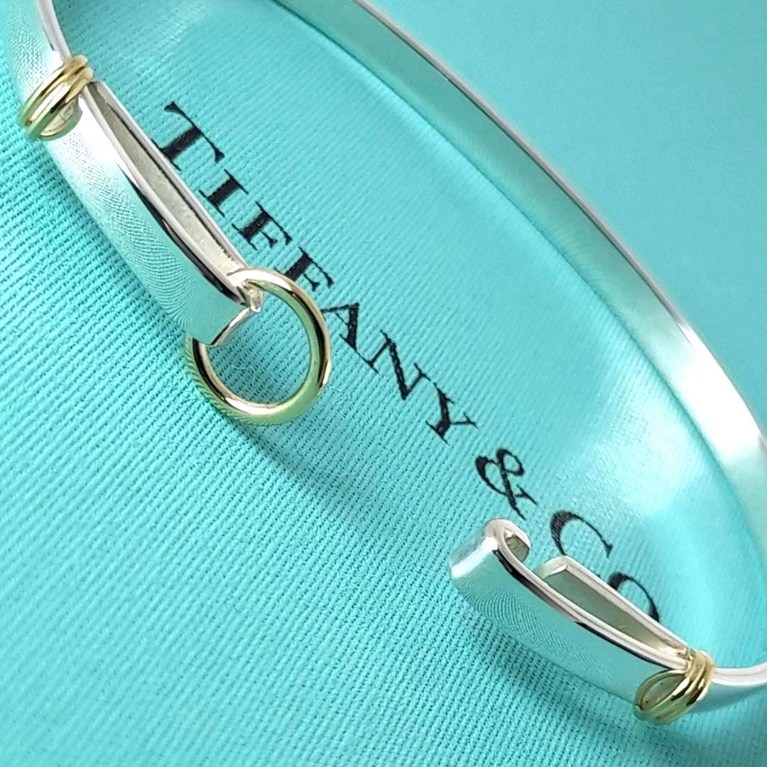 ★SALE★【ティファニー】フック　サークル　コンビ　バングル　2420