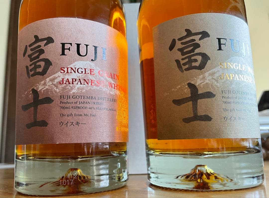 キリン ジャパニーズウイスキー 富士グラス付き 化粧箱入り（贈答品に最適です）