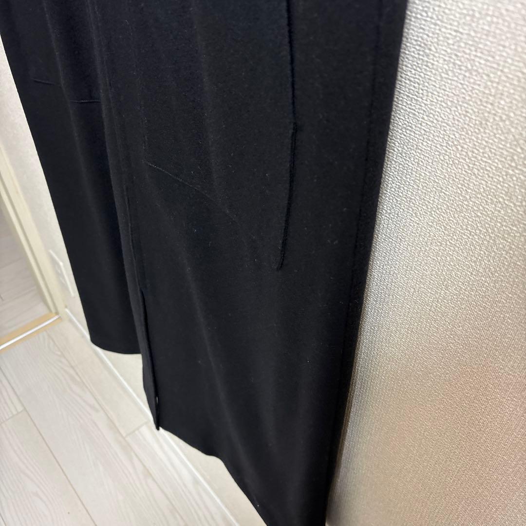 セオリーリュクス　ベスト　ジレ　ブラック　襟付き　38号　黒　ロング　フォーマル