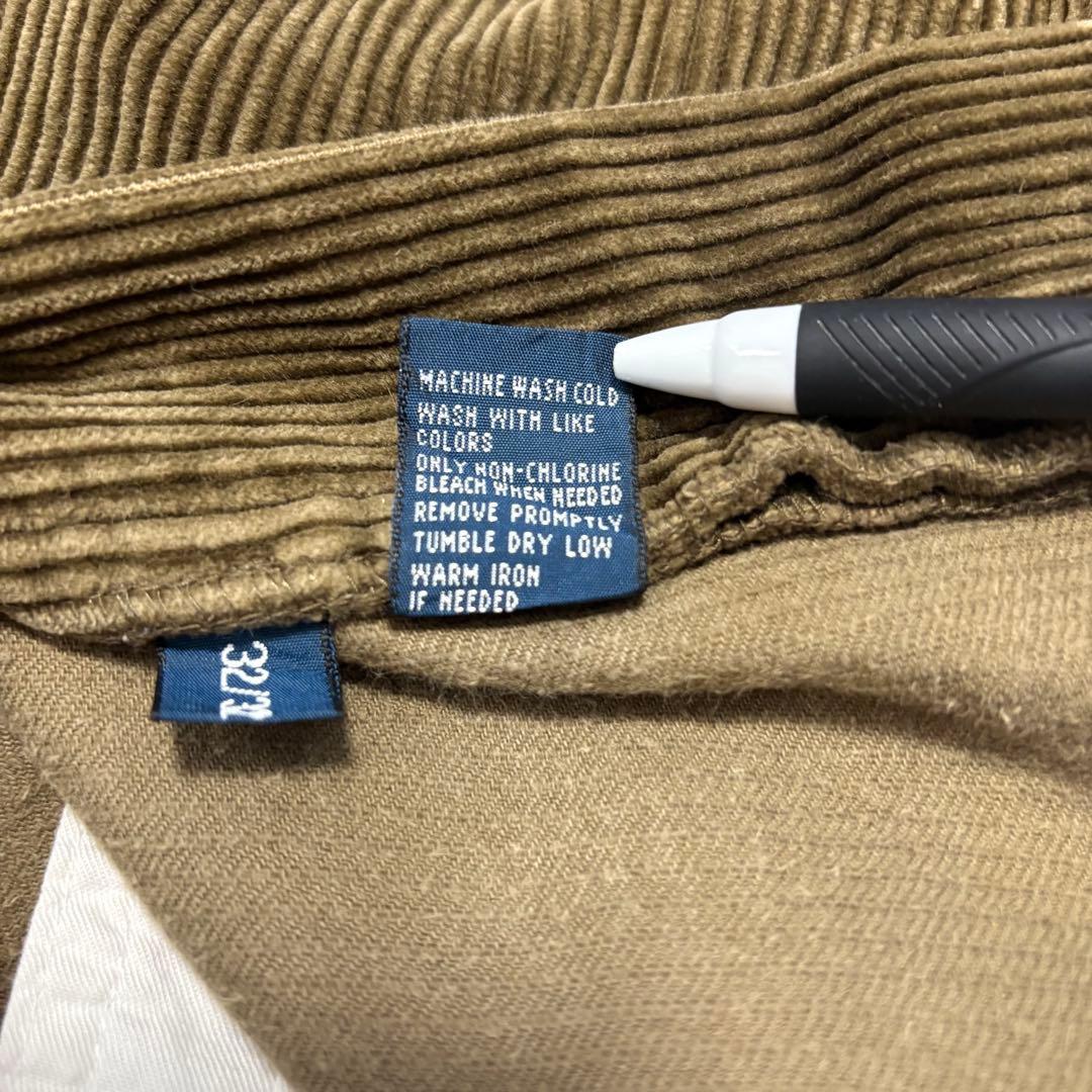 90sPolobyRalphLaurenラルフローレンコーデュロイパンツ太畝