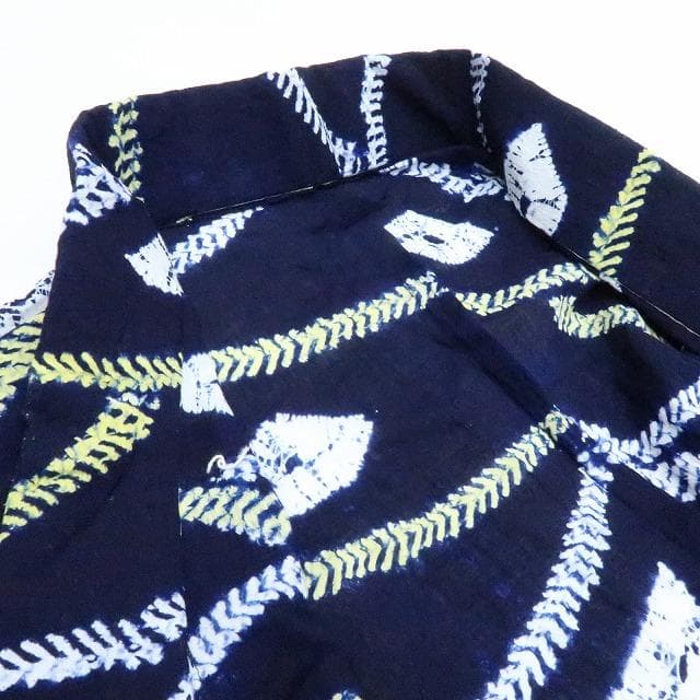 Y3285◆美品 有松鳴海絞り 綿 高級浴衣 洗える夏着物