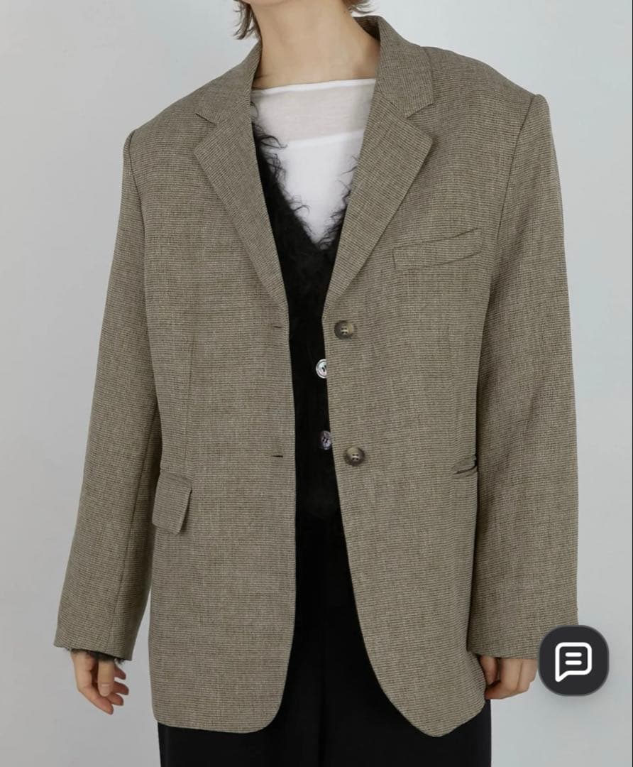 ジャケット・アウター LA PEAU DE GEM check jacket