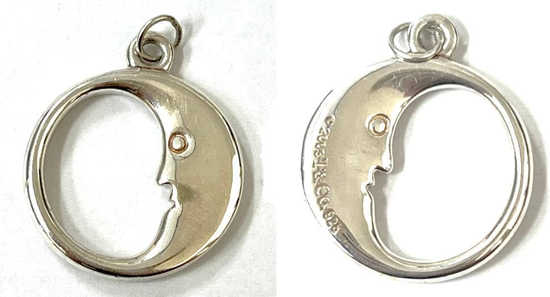 ティファニー 2連ネックレス マンインザムーン 925 中古美品！(11065)