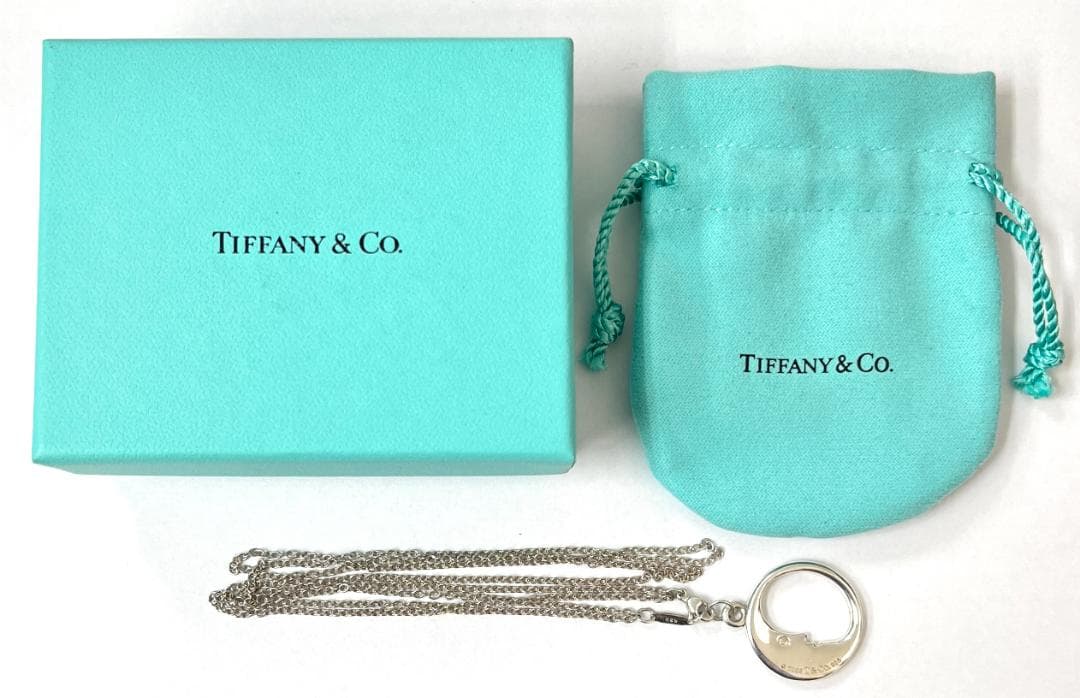 ティファニー 2連ネックレス マンインザムーン 925 中古美品！(11065)