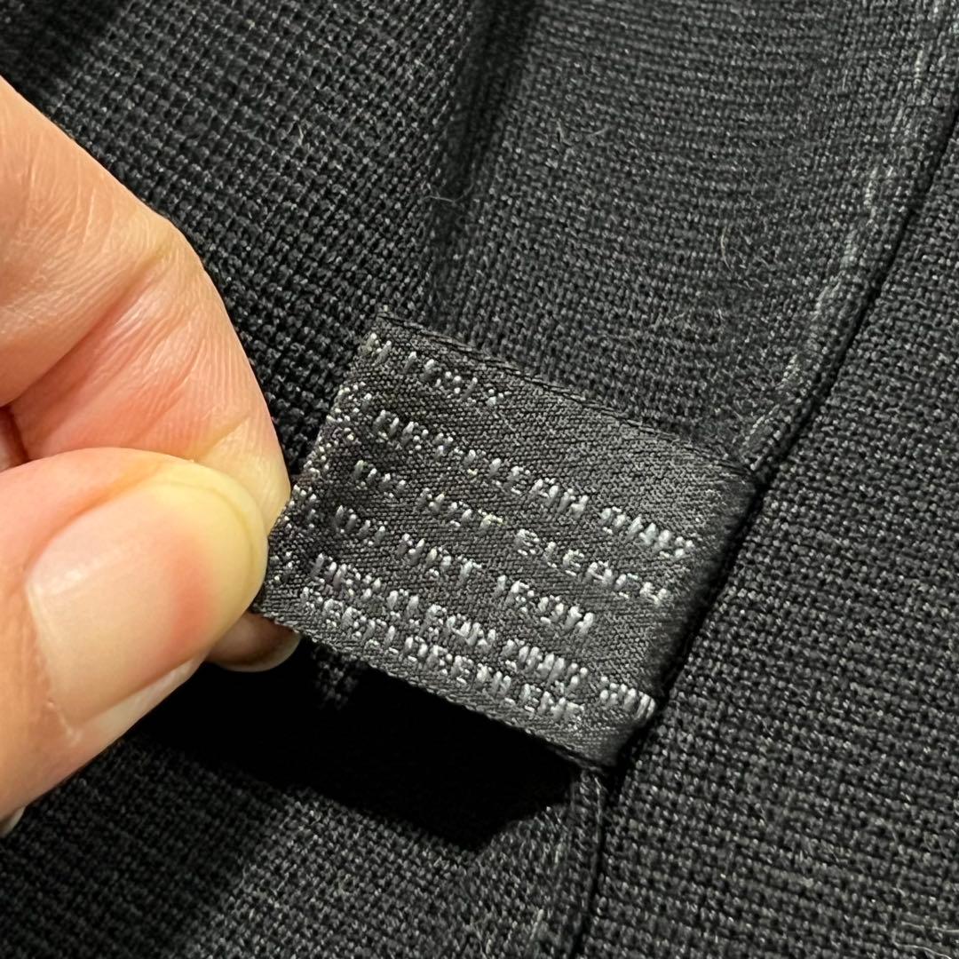 未使用タグ付 PRADA テーラードジャケット 黒 44 2XL ブラック 黒