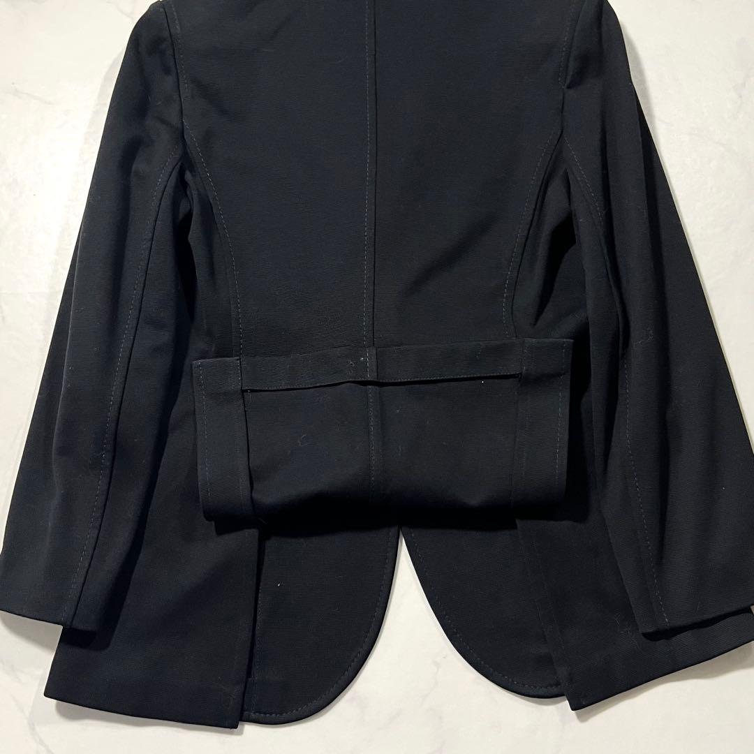 未使用タグ付 PRADA テーラードジャケット 黒 44 2XL ブラック 黒