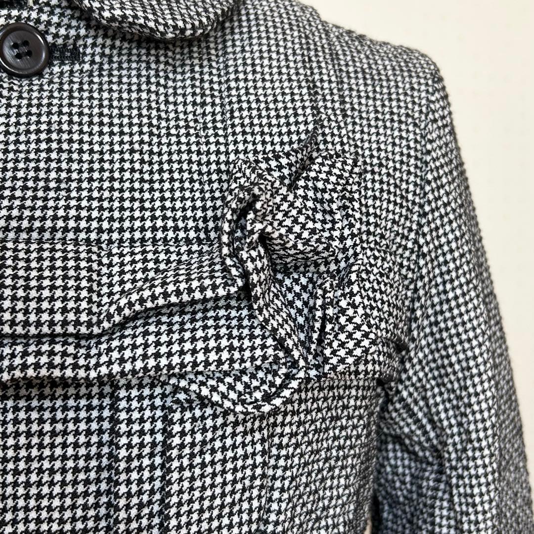 こ*ぎ様 コムデギャルソン コムコム 千鳥格子 丸襟 ジャケット サイズS AD