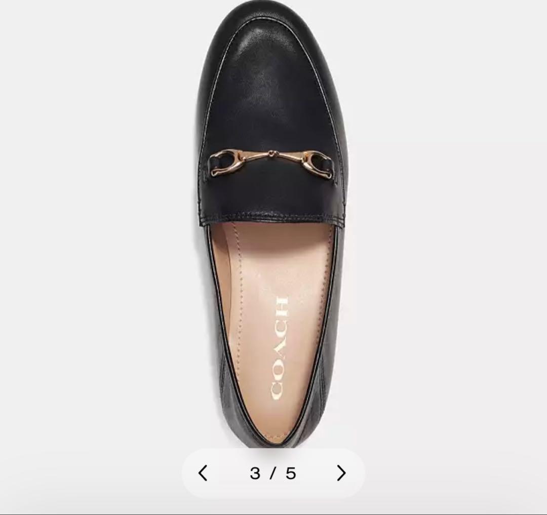 COACH　コーチ ハーレーローファー サイズ：7.5 （約24.5cm)黒
