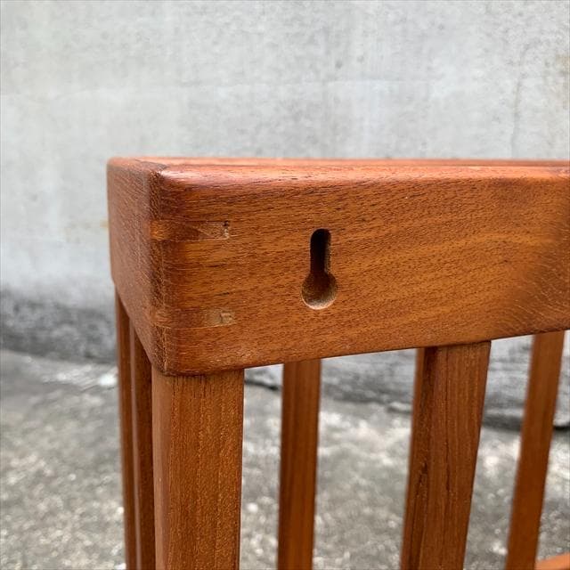 北欧デンマーク｜チーク材ウォールマガジンラック｜ヴィンテージ｜