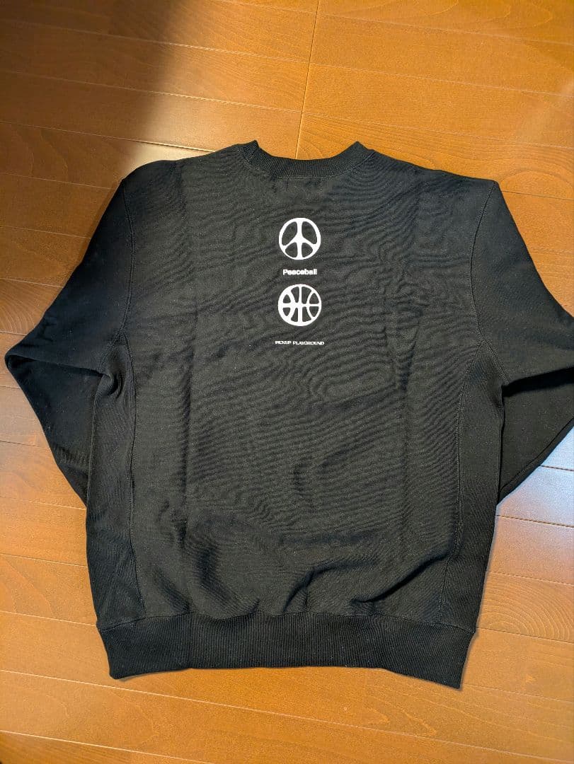 ウェア AKTR PUP PCBALL CREWNECK SWEAT BK XL